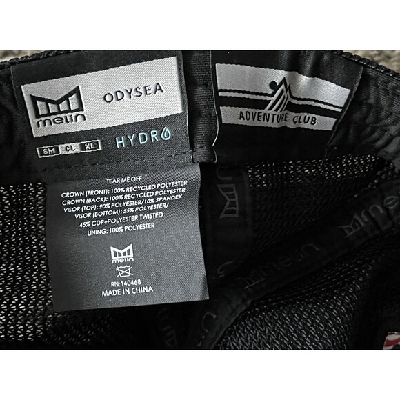 Melin Odysea MAC Retro Hydro Hat in Black Size CL - Picture 6 of 6